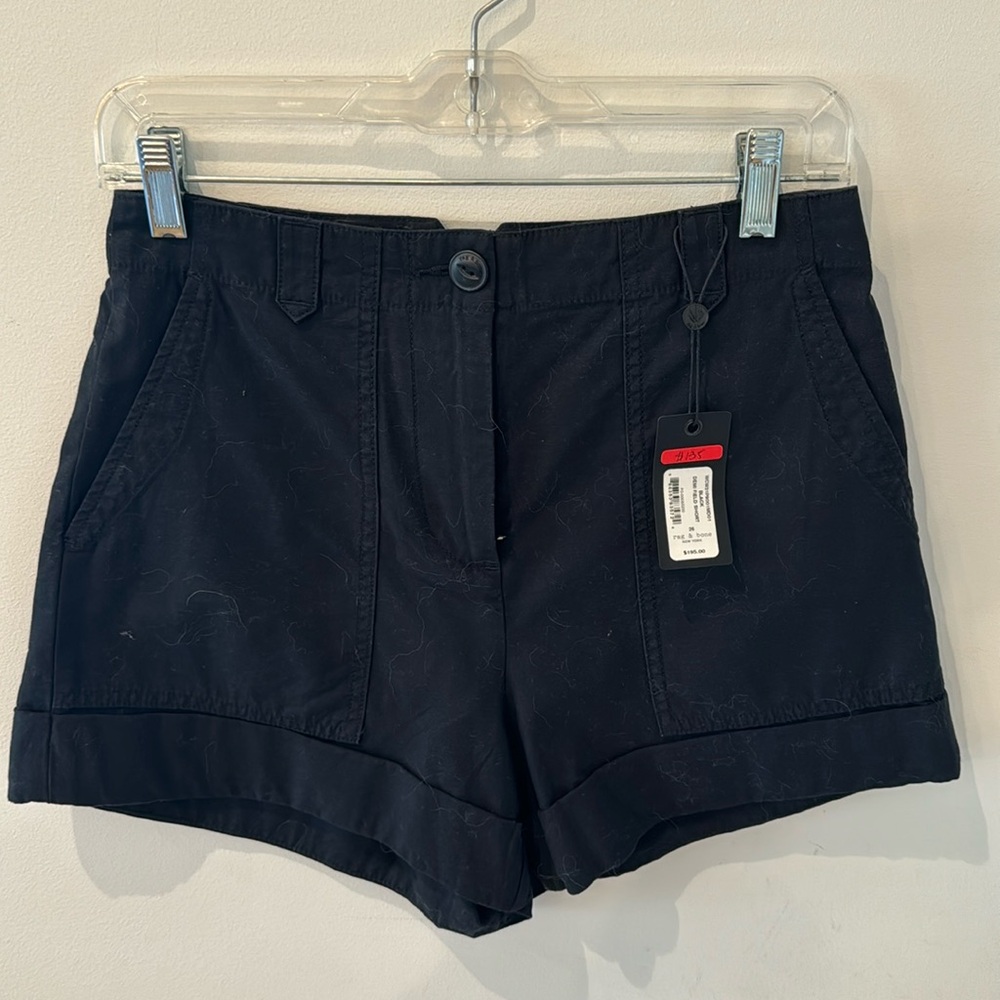 rag & bone Black Demi Field Short